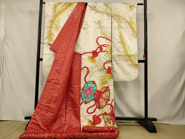 平和屋の平和屋本店●色打掛　和装　婚礼　結婚式　花嫁　神社挙式　刺繍　鳳凰花鼓文　金銀糸　逸品　AABJ8249ou｜アングル2