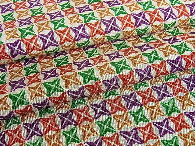 平和屋着物■付下げ　菱繋ぎ　逸品　ab2182