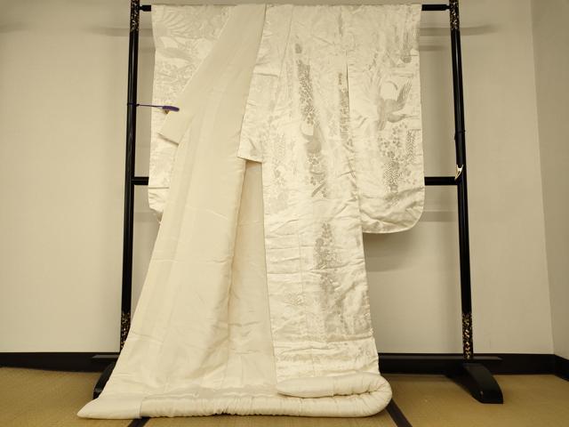 平和屋の平和屋本店●白打掛　白無垢　和装　婚礼　結婚式　花嫁　神社挙式　唐織　鳳凰草花文　逸品　AABJ2731fw｜アングル2