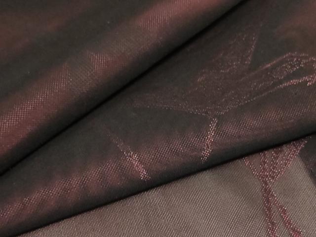 Summer Wear - 平和屋着物＊夏物　小紋　紗　枝葉文　正絹　逸品　AAAY7739jd