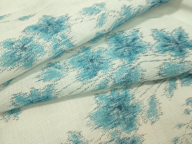 Summer Wear - 平和屋着物＊夏物　小紋　紗　草花文　洗える着物　CAAS8302vp