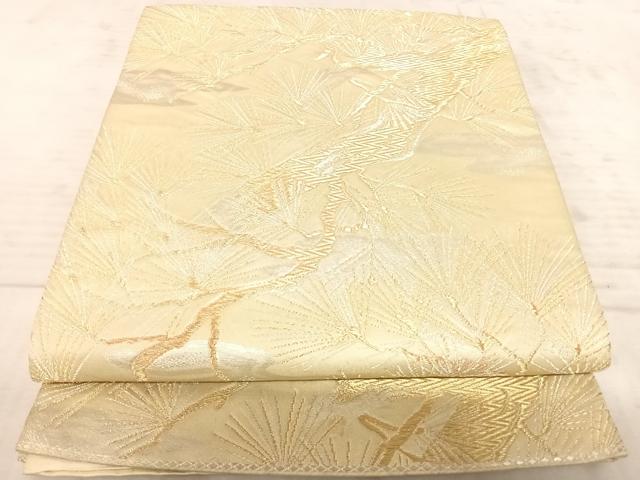 平和屋着物◎六通柄袋帯 松文 金銀糸 正絹 逸品 AAAZ8188yx