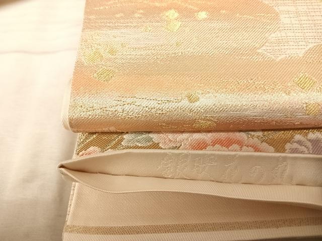 平和屋の平和屋着物◎六通柄袋帯 洛匠 銀映花の丸 銀糸 正絹 逸品 AAAZ8222yx｜アングル3