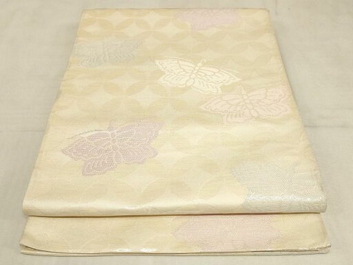 平和屋着物◎六通柄袋帯 舞蝶文 正絹 逸品 AAAK4064Apf 平和屋着物◎六通柄袋帯 舞蝶文 正絹 逸品 AAAK4064Apf