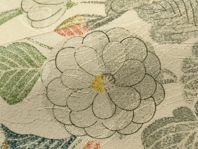 乐天商城 - 平和屋着物■上質な小紋　草花文　正絹　逸品　CABC7869ou