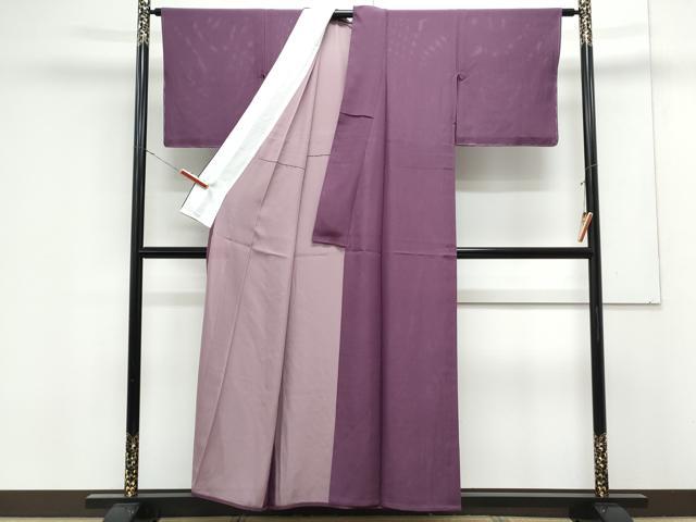平和屋の平和屋着物＊夏物　色無地　絽　葡萄色　正絹　逸品　未使用　CABK0566th｜アングル3