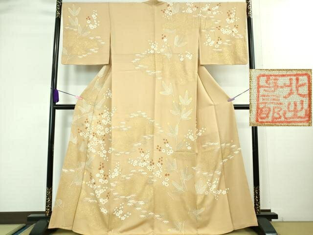 平和屋本店●極上　皇室献上作家　北出与三郎　訪問着　波しぶき　灰白色地　金彩　逸品　DZAA6177kh6 楽天市場】北出与三郎の通販