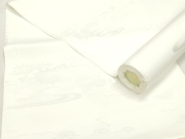 ■■■　サイズ　■■■ 長さ　　着尺分あり 幅　　　約36.5cm ■■■　商品詳細　■■■ 【ポリエステル100％・未使用】 状態は特に目立ったシミ汚れなどもなく大変良い状態です。 お安く出品致しますので、是非この機会にいかがでしょうか？ ※ご自身で洗濯された場合の保証はできかねます。 ■■■　注意事項　■■■ ■モニター発色の具合により色合いが異なる場合がございます。 ■寸法は多少の誤差が生じる場合がございますのでご了承ください。 ■縫込みの長さが左右非対称の場合は短い部分を記載しております。 左右非対称であってもご返品・お値引き等の保証は出来かねますので、ご了承の上ご購入をお願い致します。 ■シミ等のチェックには注意を払っておりますが、見落としがある場合もございますし、個人の見解も様々ですので神経質な方のご購入はお控えください。 ■箪笥に入っておりました着物や帯なので畳みシワや匂いがあるものもございます。 ■お休みは基本的に土日祝となりますが、その他臨時でお休みする場合がございますのでご了承ください。 ■商品の発送は平日のみの発送となります。 ■夜間と土曜、日曜日はお問い合わせの回答が遅れる場合がございます。 ■当店では、お直し、紋入れ、お手入れ等は承っておりません。 ■生地の状態（ヤケ、経年劣化等）によってはサイズ直しが出来ない場合がございます。 その点もどうかご了承のうえ、ご購入をお願いいたします。 ■弊社で取り扱う商品は一点ものにつき、時期や在庫状況に応じて金額が変更となる場合がございます。 ■検針は行っておりません。予めご了承いただきますようお願いいたします。 ■【洗える着物】と記載のある商品におきましては、商品お届け後に洗濯を行ってしまってからのご返品にはご対応しかねます。 念の為、専門店でのお手入れをお願いいたします。 ■着物のサイズ目安は下記を参考ください↓ ＜女性着物＞　お端折り次第で＋5cm　−1cmが着用可能サイズ 　例）身丈170cmの場合、身長160cm〜175cm ＜男性着物＞　身丈＋約25cm〜27cm程が適応身長 　例）身丈155cmの場合、身長180〜182cm