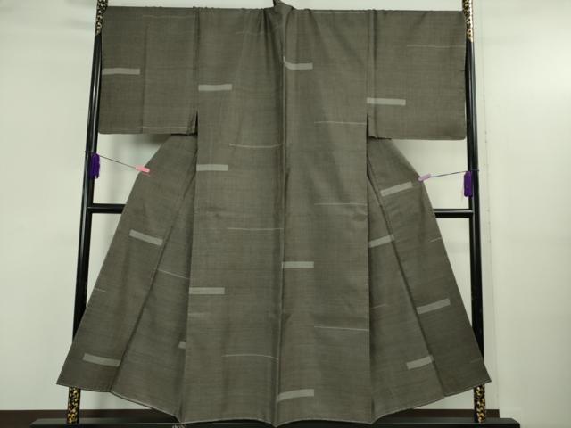 平和屋本店●極上　男性　本場大島紬　キングサイズ　横段文　逸品　未使用　DZAB5178kh6