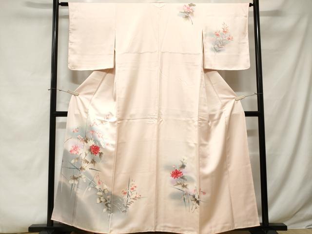 Uramono - 平和屋着物■訪問着　手描き　枝花文　暈し染め　正絹　逸品　CABE3251ev