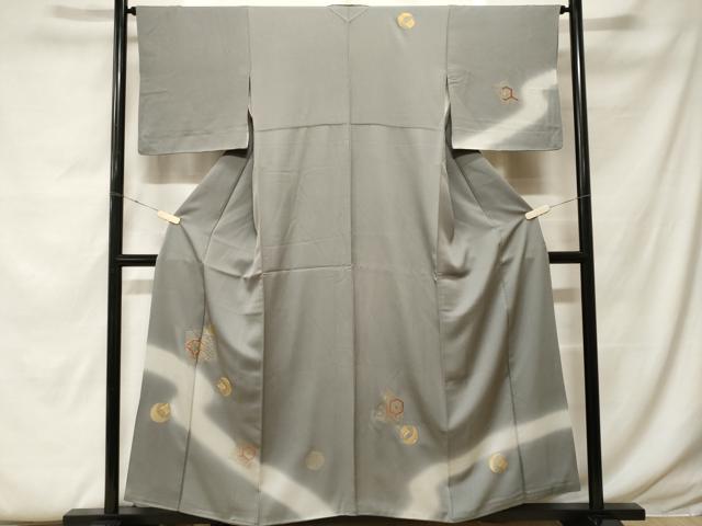 平和屋着物■訪問着 駒刺繍 吉祥文 暈し染め 金彩 正絹 逸品 CABF9523ev