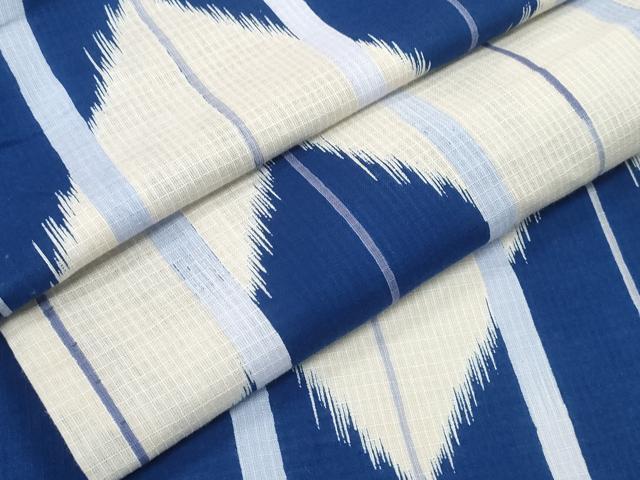 Female Yukatas - 平和屋着物∴夏物　浴衣　綿紅梅　矢羽根文　日本製　綿　逸品　CABD2676ng