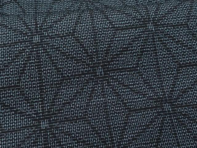 Rakuten - 平和屋着物■上質な紬　麻の葉文様　正絹　逸品　未使用　CABF0930fb