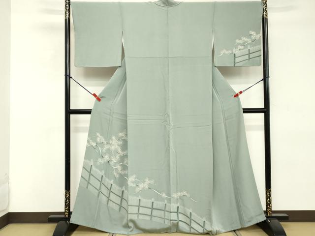 平和屋着物■訪問着　枝花文　正絹　逸品　DABE2818cd