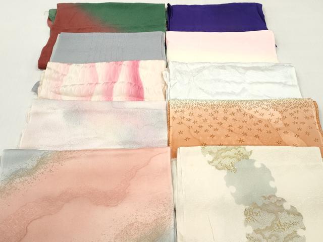平和屋着物★和装小物　帯揚げ10枚セット　正絹　逸品　DABI0348xg