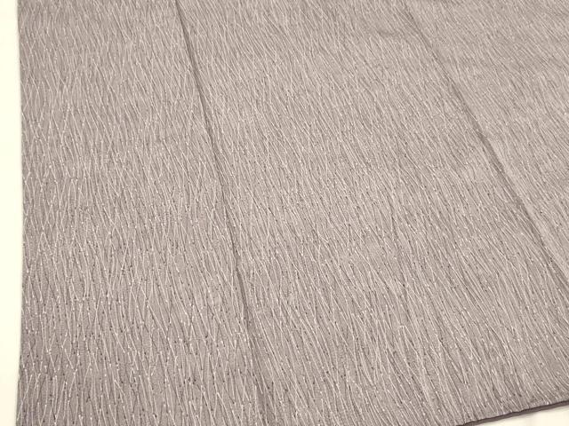 平和屋着物■上質な小紋　草葉文　正絹　逸品　DABD6841cm