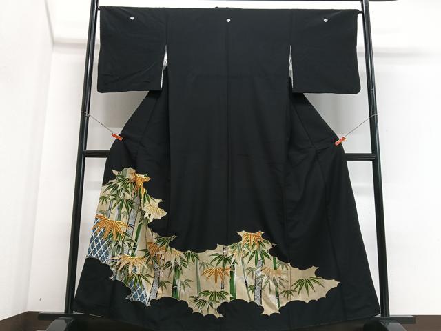 Other - 平和屋着物■豪華黒留袖　駒刺繍　笹竹文　金彩　洗える着物　CABE7547xe