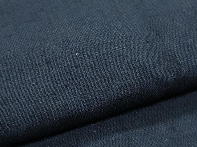 平和屋着物▼男性　西陣　紬　アンサンブル　反物　濃藍色　着尺+羽尺　逸品　未使用　CAAV9881th