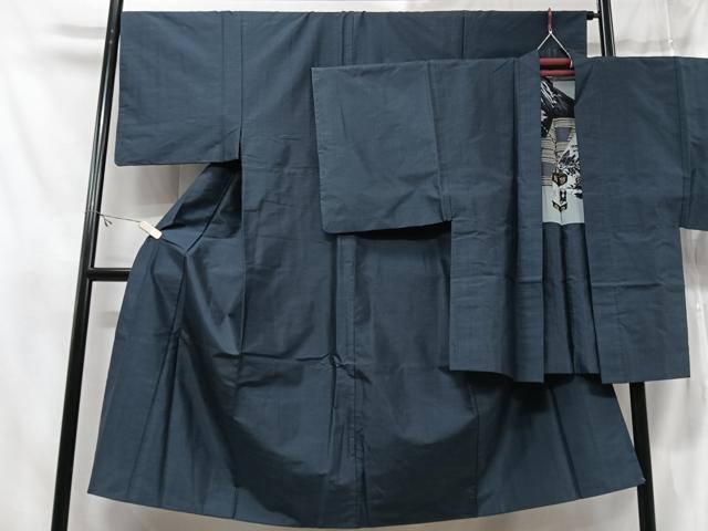 平和屋着物■男性　本場大島紬　アンサンブル　80亀甲　総詰め　正絹　逸品　CABE7452xe