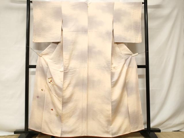 平和屋着物●豪華色留袖　刺繍　流水文　松　梅　暈し染め　金糸　鬼しぼ縮緬　正絹　逸品　AABH3343ck 平和屋着物○豪華色留袖 刺繍 流水文 松 梅 暈し染め 金糸