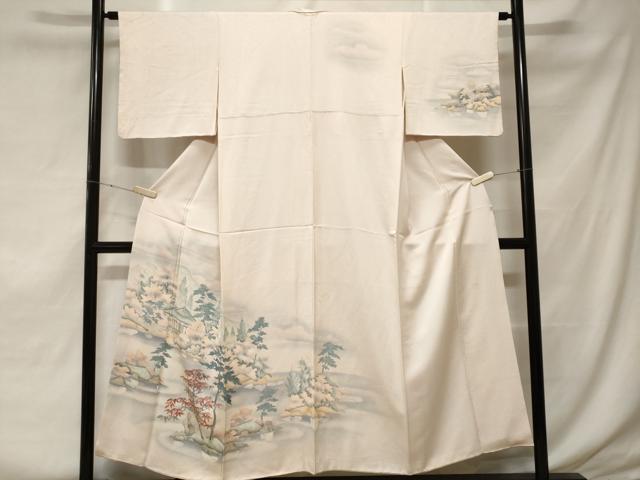 平和屋着物■日展作家　寺島節朗　訪問着　御所解文　暈し染め　正絹　逸品　CABF3689ev