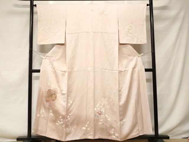 Rakuten - 平和屋着物■訪問着　鼓草花文　暈し染め　金彩　正絹　逸品　CABF3696ev