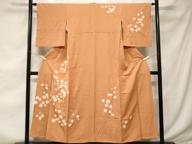 平和屋着物■訪問着　御召縮緬　絞り　枝楓文　金糸　正絹　逸品　CABF3630ev