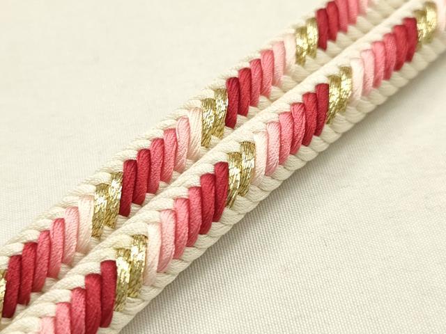 平和屋着物●極上　有職組紐道明　帯締め　奈良組　丸胡蝶　金糸　宮内庁御用　国立博物館御用　東京芸術大学御用 　逸品　AABF4116ay