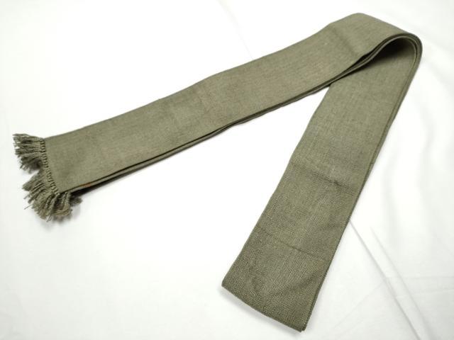 平和屋着物●男性　角帯　紬地　色無地　岩井茶色　正絹　逸品　CABE8577hy