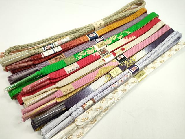 Other - 平和屋着物●和装小物　帯締め10本セット　高麗組　礼装用　草木染　金糸　逸品　未使用　CABF7221ju