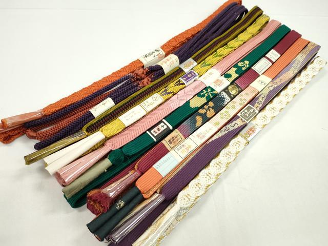 Other - 平和屋着物●和装小物　帯締め10本セット　高麗組　伊賀手組み・前沢工房謹製　礼装用　金糸　逸品　未使用　CABF7225ju