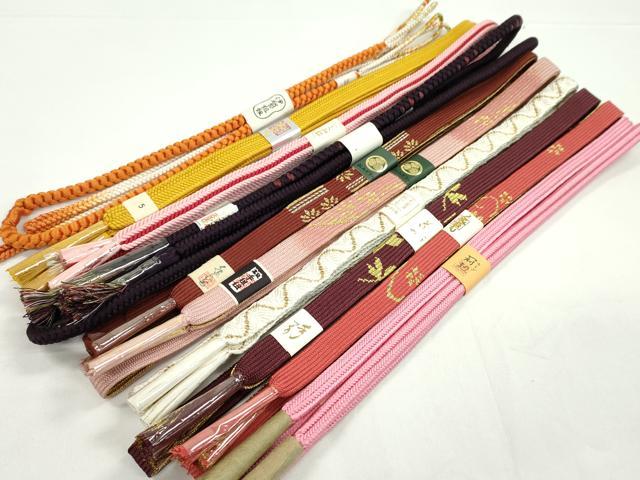 Folding Fan - 平和屋着物●和装小物　帯締め10本セット　高麗組　冠組　礼装用　金糸　逸品　未使用　CABF7230ju