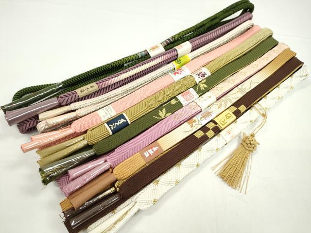 Other - 平和屋着物●和装小物　帯締め10本セット　高麗組　礼装用　亀房付き　草木染　大丸扱い　金糸　逸品　未使用　CABF7243ju
