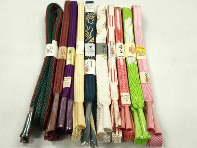 Other - 平和屋着物●和装小物　帯締め10本セット　高麗組　礼装用　金糸　逸品　未使用　CABF7251ju