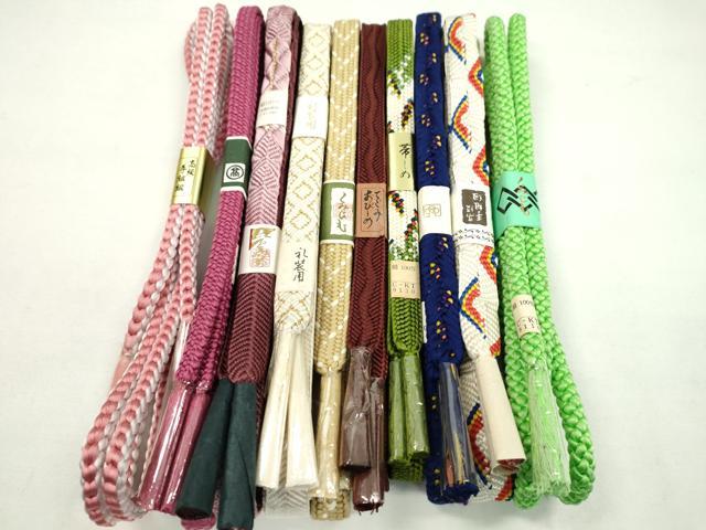 Other - 平和屋着物●和装小物　帯締め10本セット　唐組　礼装用　丸組　高島屋扱い　金糸　逸品　未使用　CABF7259ju