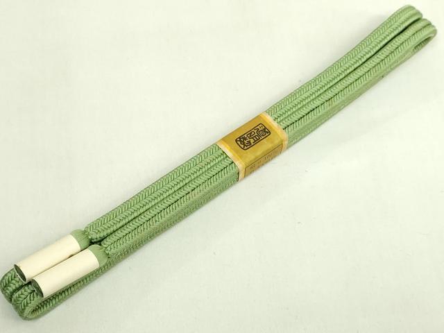 平和屋着物●極上　有職組紐道明　帯締め　冠組　草色　宮内庁御用　国立博物館御用...