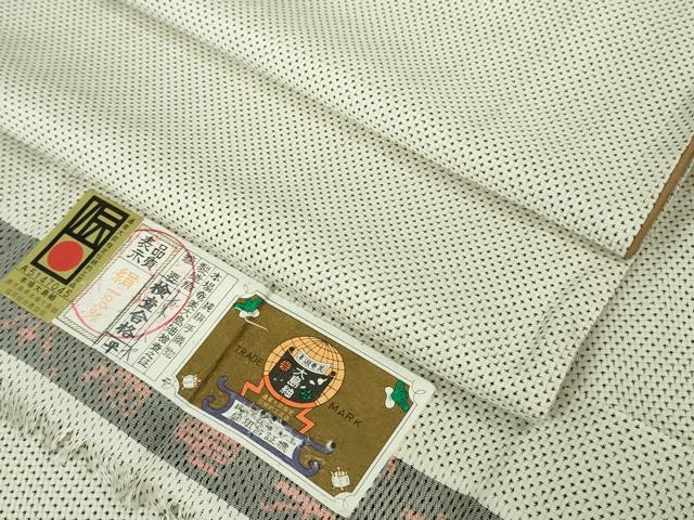乐天商城 - 平和屋着物●極上　本場大島紬　白大島　7マルキ　東ハヤ作　証紙付き　逸品　未使用　DZAB5182kh6