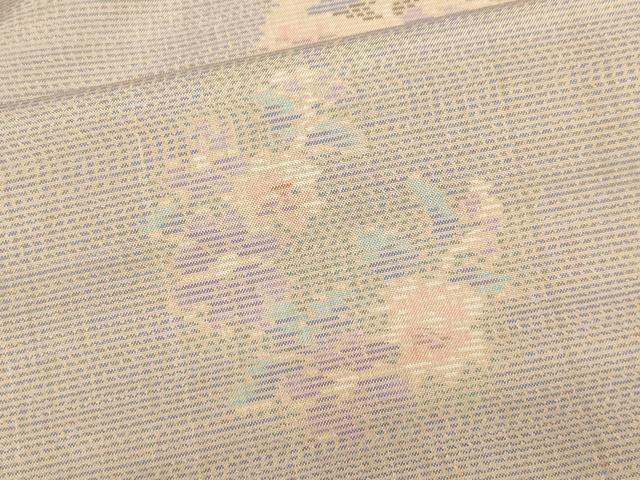 Full-Length Under-Kimono - 平和屋着物■本場大島紬　雪輪花文　正絹　逸品　CABE4083ou