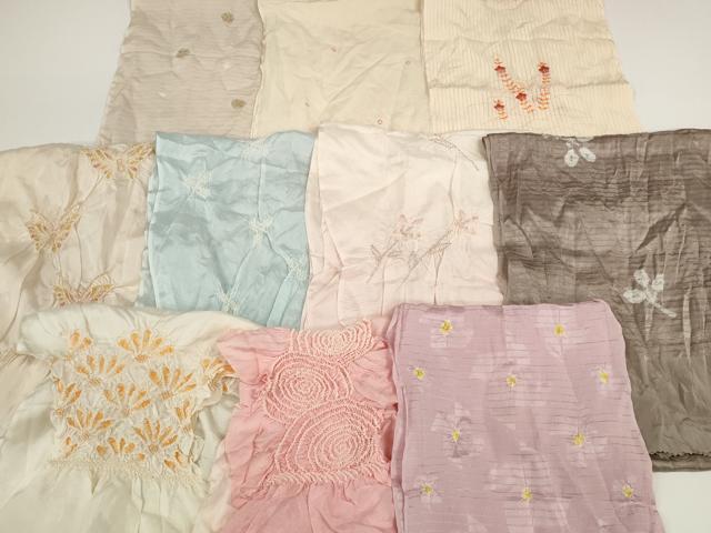Other - 平和屋着物＊夏物　和装小物　帯揚げ10枚セット　絽　柄絞り　蝶 桔梗 渦　金彩　全て正絹　逸品　DABD7283zzz