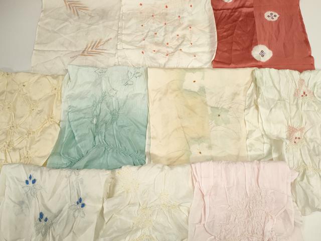 Other - 平和屋着物＊夏物　和装小物　帯揚げ10枚セット　絽　柄絞り　桔梗 芒　銀彩　全て正絹　逸品　DABD7287zzz