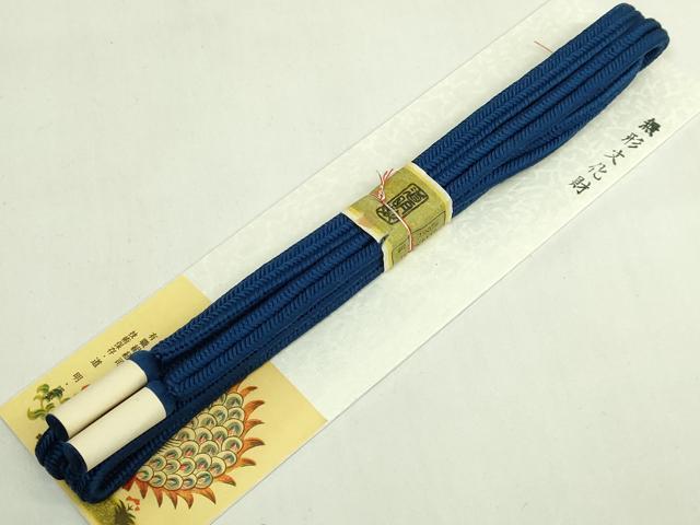 平和屋着物●極上　有職組紐道明　帯締め　冠組　縹　宮内庁御用　国立博物館御用　東京芸術大学御用　逸品　未使用　DZAA12008kh6