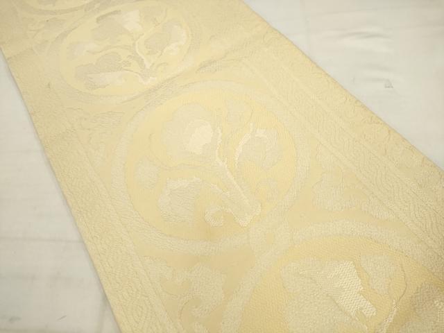 平和屋の平和屋着物◎六通柄袋帯 草花文 正絹 逸品 AABK2575pf｜アングル2