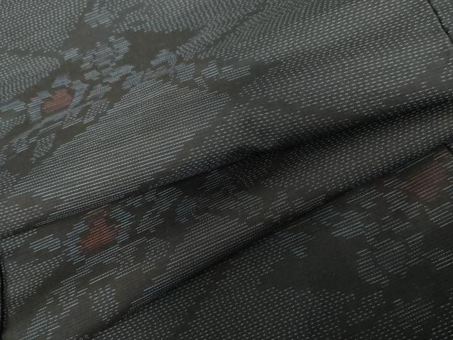 Uramono - 平和屋着物●本場大島紬　松皮菱花文　正絹　逸品　未使用　AABH3674cs