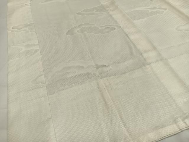平和屋の平和屋着物■長襦袢 無双仕立て 雲地紋 練色 正絹 逸品 AABH7546oa｜アングル3