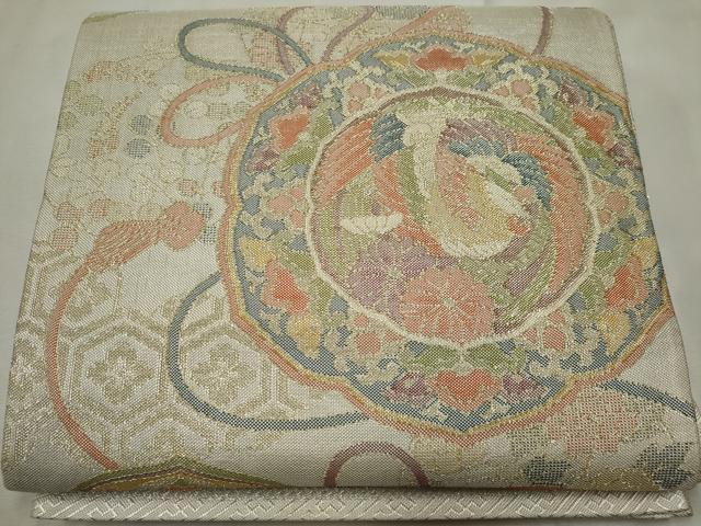Rakuten - 平和屋着物◎佐賀錦　六通柄袋帯　鳳凰花文　金銀糸　正絹　逸品　CABE4383ou