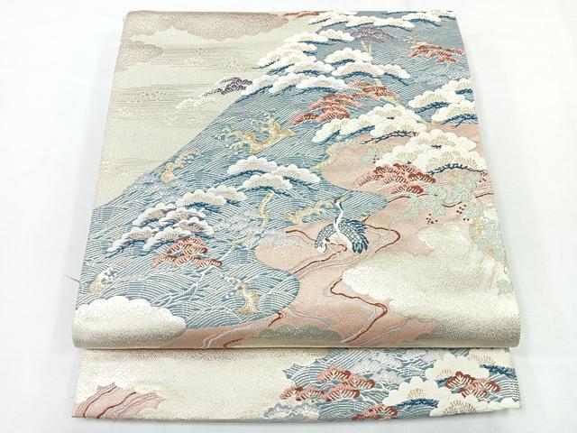 平和屋着物◎六通柄袋帯　九百錦　松島の宴　金糸　正絹　逸品　CABE5796nb