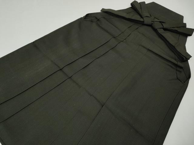 平和屋着物●男性　馬乗り袴　縞　正絹　逸品　CABE7031ut