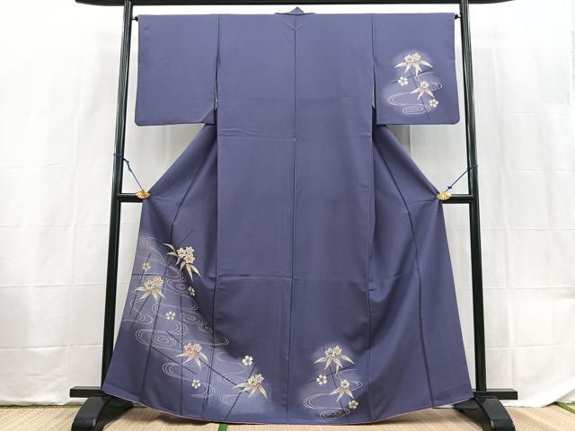 D120 夏着物　訪問着　鶴　流水　絽　ポリエステル　洗える着物　バチ衿　極美品 楽天市場】訪問着 化繊の通販