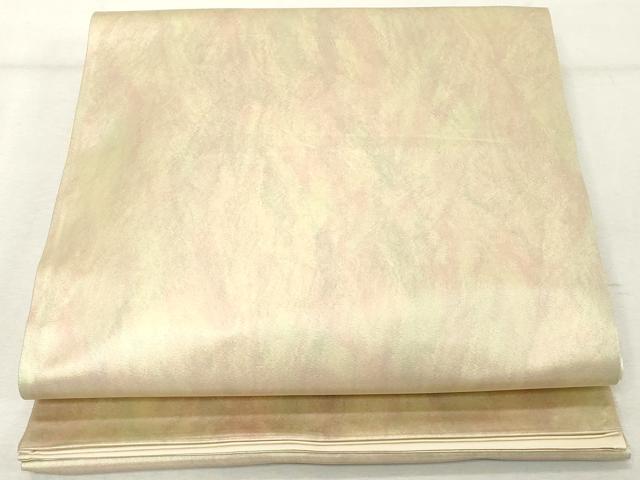 平和屋着物◎六通柄袋帯　霞文　引箔　正絹　逸品　DABE2887cd