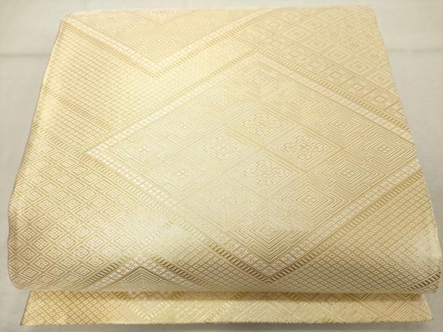 乐天商城 - 平和屋着物◎佐賀錦　全通柄袋帯　菱文　金糸　正絹　逸品　DABE2898cd